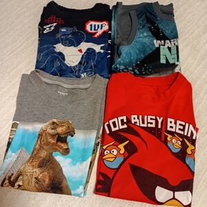 Carter's Red Angry Birds Graphic Tee with Multi Graphic Tees (Set of 4)